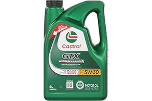 Castrol GTX High Mileage 5W-30 Motor Oil, 5 Litres | Made in Canada