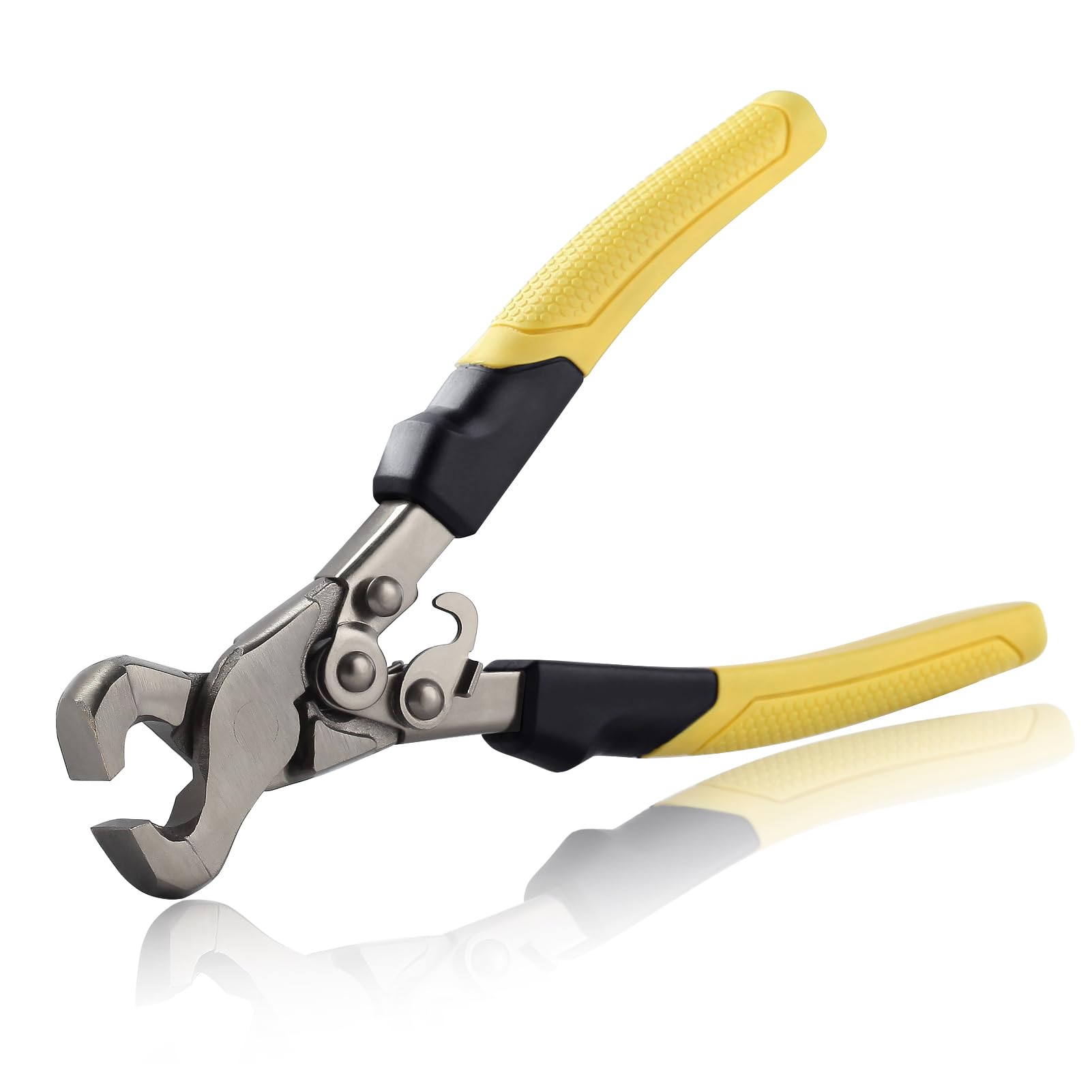 SPEEDWOX 9 Inch Compound Tile Nippers Tile Cutting Pliers Cutter Nipper Cutting Tools Ceramic Tile Cutter Trim Puller Tile Cutter Hand Tool Mosaic Trimmer Nipper Cutter Trimming Glass Nippers