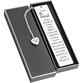 Best Friend Bookmarks for Women Metal Book Marker for Reading Best Friend Birthday Christmas Going Leaving Long Distance Friendship Gift for Besties Bff Female Reader Graduation Book Lovers Club Gifts