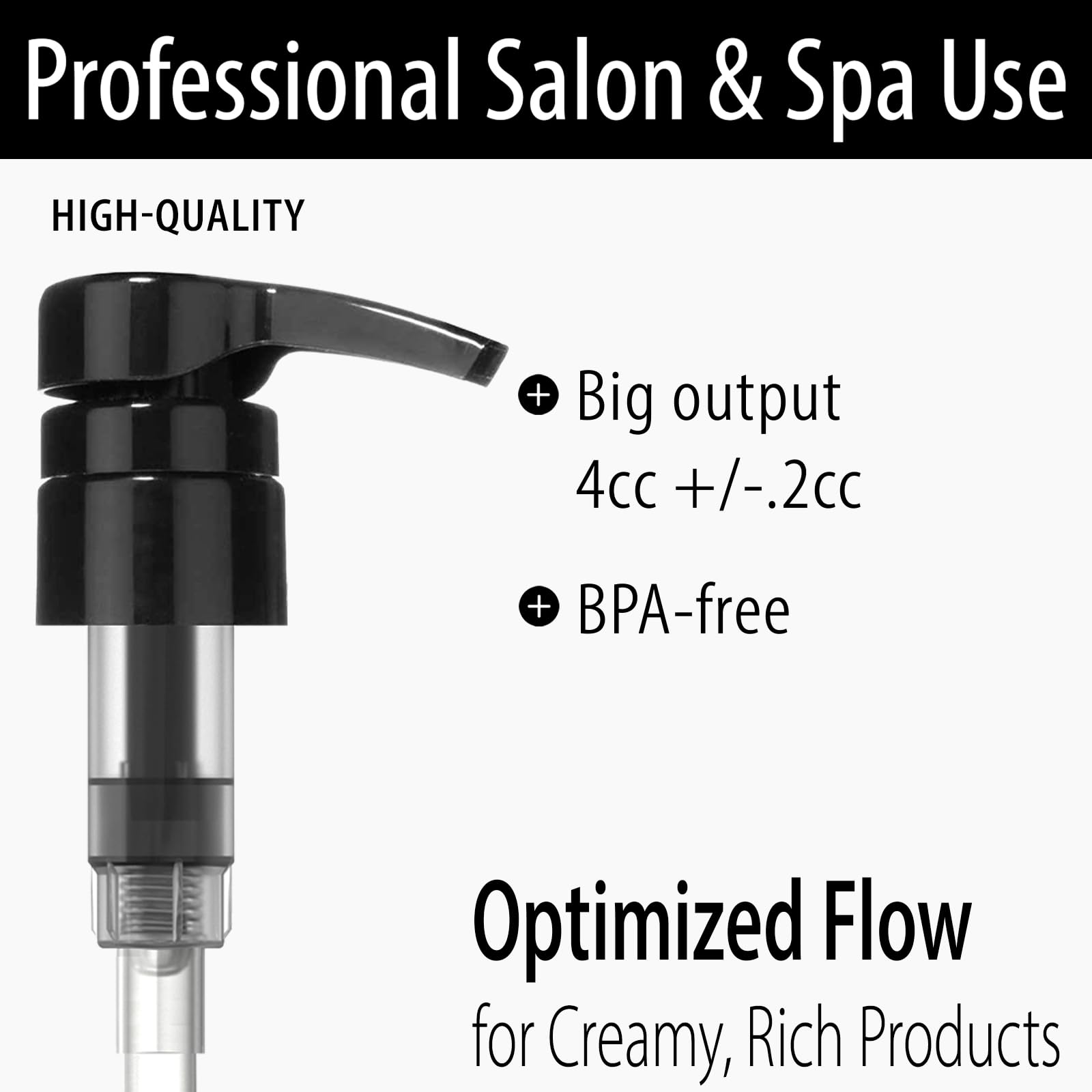 Bar5F Pump for 33.8-Oz Shampoo and Conditioner Liter Bottles (Fits 1