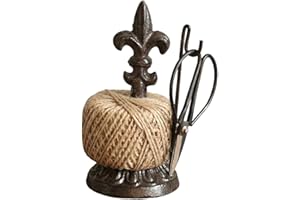 Fancyes Jute Twine Ball String and Scissors Holder Rustic Professional Vintage Style
