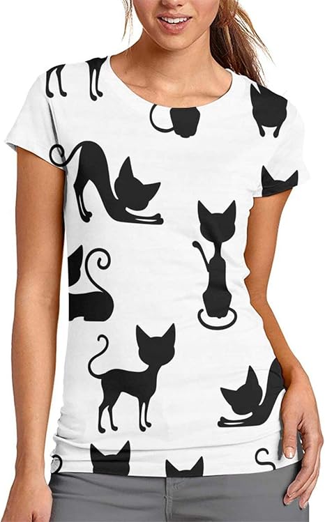 hose mit katzenmotiv