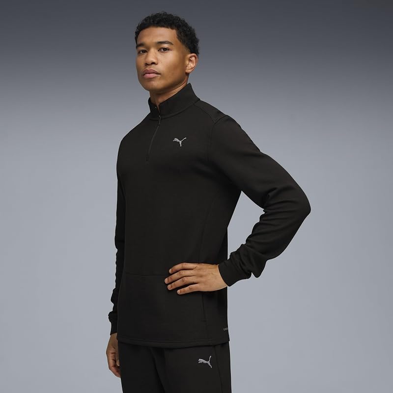 M Cloudspun 1/4 Zip Puma Negro