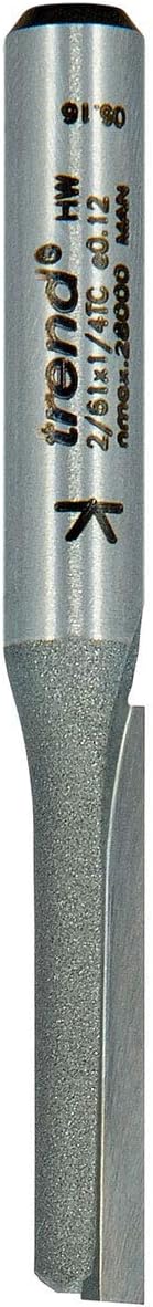 Trend Professional Single Flute Cutter, 1/4 Inch Shank, 1mm Cut Diameter & 3mm Cut Length, Tungsten Carbide Tipped, 2/0X1/4TC - Image 4