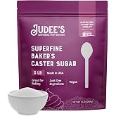 Judee's Gluten Free Superfine Caster Sugar - Ideal Caster Sugar for Baking Delicate Desserts - Gluten-Free Resealable Pouch - 80 oz, Pack of 1