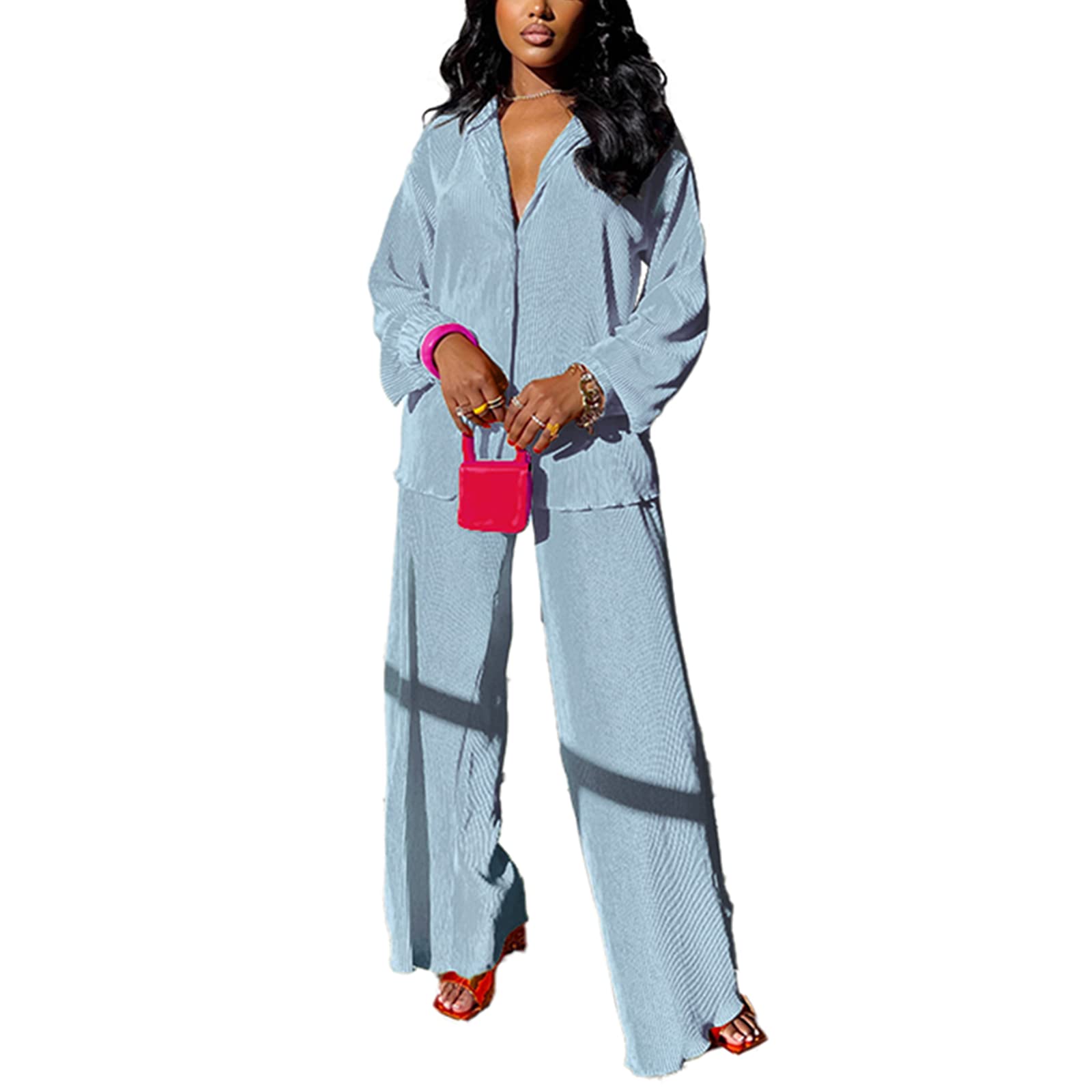 kaimimei Casual 2 Piece Outfit for Women - Linen
