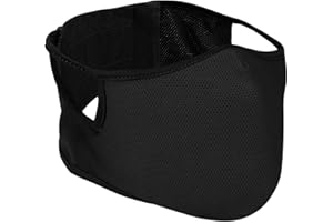 Qavctw Tactical Shooting Mask - Foldable Airsoft Silicone Half Face Mesh Mask with Ear Protection