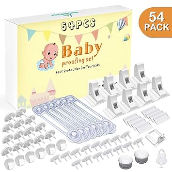 Amazon Com Baby Proofing Set 54 Pcs Cabinet Locks Child Safety