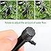 UCLEVER 50pcs Adjustable Irrigation Drippers Drip Emitters with Barbed Connector for 4mm/7mm Tube, 360 Degree Water Flow Drip Irrigation System