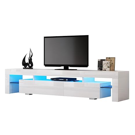 Tv Cabinet Funime High Gloss White Tv Unit Amazon Co Uk Electronics