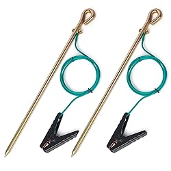 CYANTEKOMS Portable Ground Rod with 4ft 12AWG UL