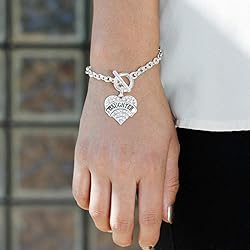 Inspired Silver - Daughter Silver Toggle Bracelets