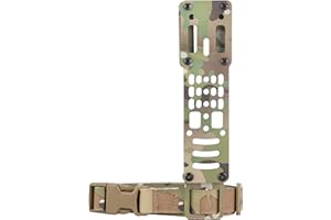 Guayma Drop Leg Holster Adapter Duty Belt Accessories for QLS Kit,Modular Holster Adapter with Thigh Strap Airsoft Tactical Police Gear