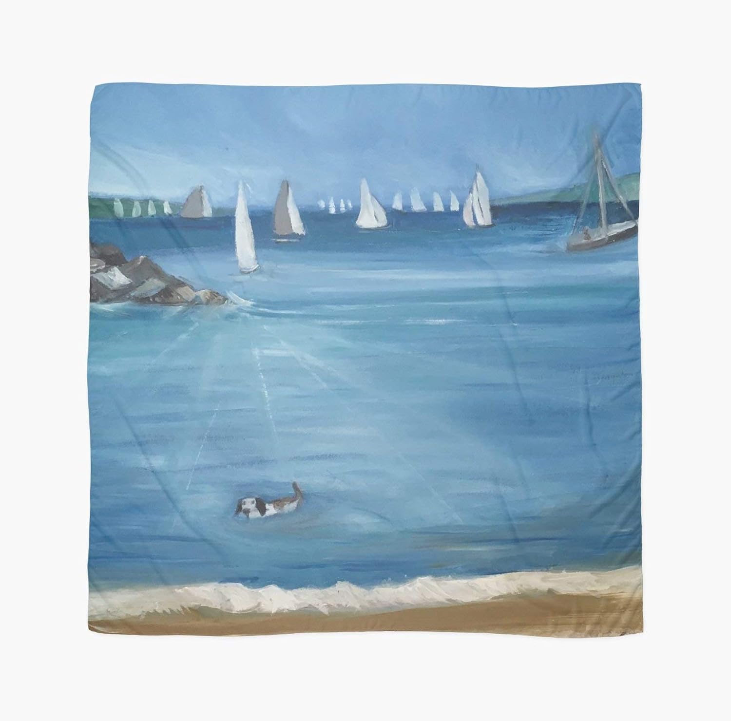 Beautiful Scarf Featuring A Design Based On The Painting La