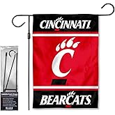 Cincinnati Bearcats Garden Banner Flag with Flag Pole Stand Set