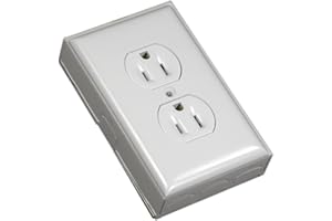 PASS & SEYMOUR Legrand - Wiremold Outlet Box To Use As Wiremold Raceway, White Outlet Electric Box With Both The Outlet And Wiremold Box, Bw2-D