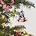 Hallmark Keepsake Mini Ornament 2018 Year Dated, A Sweet Sled Petite Penguin 3rd Miniature, 1.31