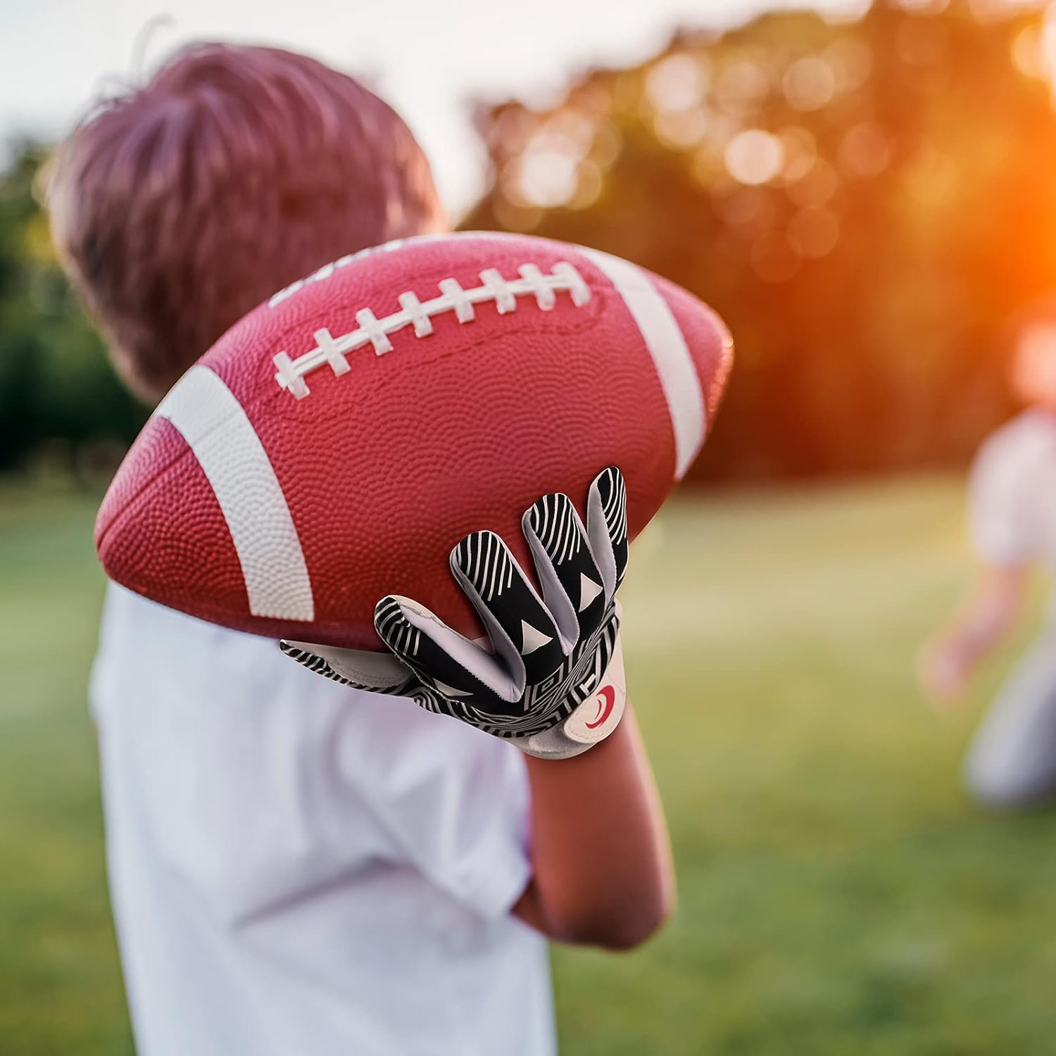 SPOMAT Football Gloves Silicone Grip Receiver Gloves with Super Stick Ability for Best Game Experience : Sports & Outdoors