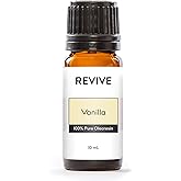 Vanilla by Revive Essential Oils - 100% Pure Therapeutic Grade, for Diffuser, Humidifier, Massage, Aromatherapy, Skin & Hair Care
