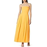 The Drop Womens Carlota Strapless Linen Maxi Dress