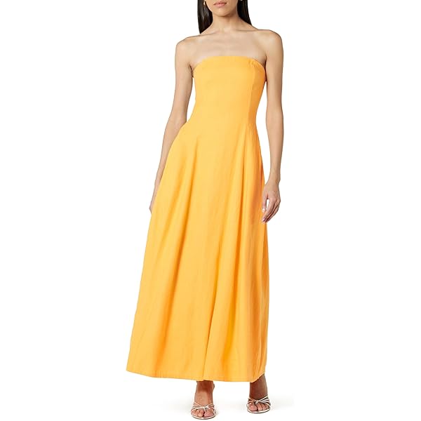 white christmas dresses Bec and Bridge Cammi Tuck Dress in Marigold – Coco & Lola main image 1