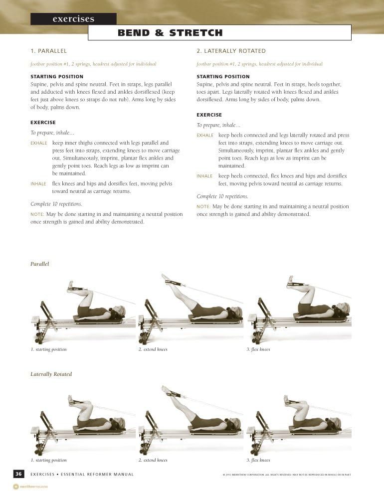 Stott Pilates Essential Reformer Manual-2nd Edition : Exercise Equipment : Sports & Outdoors
