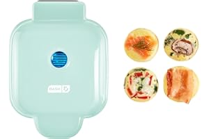 DASH Deluxe Sous Vide Style Egg Bite Maker with Silicone Molds for Breakfast Sandwiches, Healthy Snacks or Desserts, Keto & P