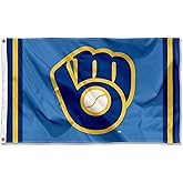 Milwaukee Brewers Retro Glove Logo Flag and Banner