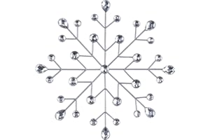 hogardeck Christmas Decorations Indoor, Metal Snowflakes for Winter Wall Decor, Xmas Wall Art Decor for Bathroom, Living Room, Porch, Garden, Yard