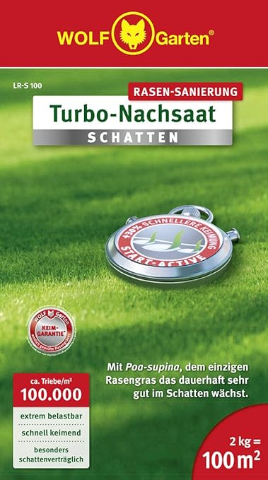 Wolf Garten Turbo Nachsaat Schatten L Rs 100 Rot Amazon De Garten