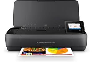 HP OfficeJet 250 All-in-One Portable Printer with Wireless & Mobile Printing, Works with Alexa (CZ992A) Black