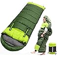 0 Degree Sleeping Bags for Adults Kids Cold Weather & Warm XL Large Waterproof Wearable Compact Sleeping Bag Temp Range (32F-59F) 4.3 lbs for Winter Summer Camping Hiking and Travel