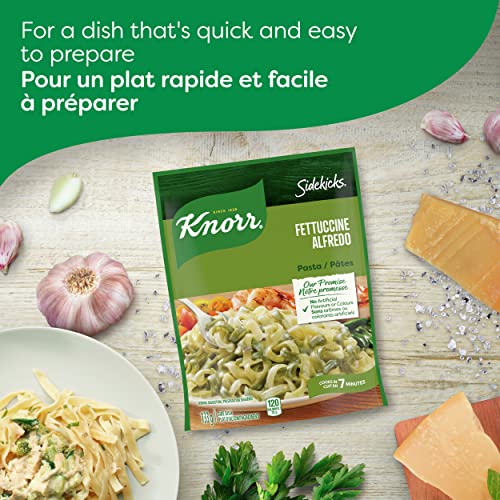 Knorr Sidekicks Pasta Fettucine Alfredo Side Dishes 133 Grams, 8ct