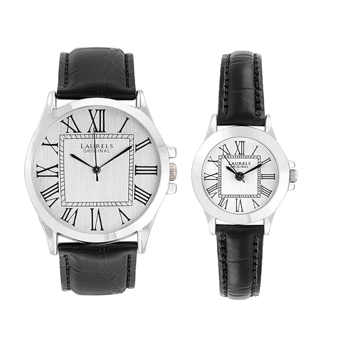 Liberal 2 Analog Silver Dial Couples Watch ( Lo-Lib-201)