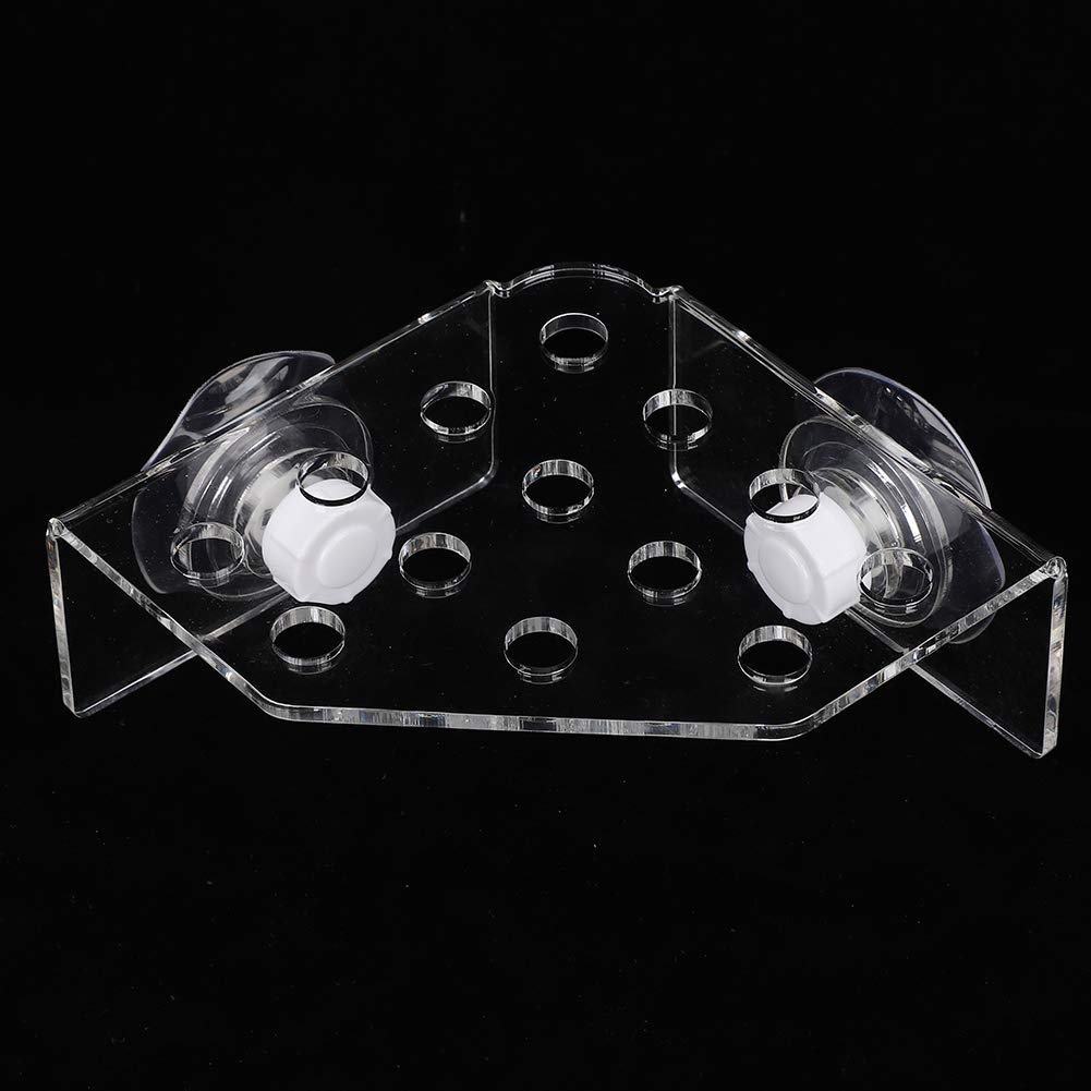 Fdit Coral Frag Rack, 13 Hole Acrylic Coral Frag Holder Support Coral SPS Button Bracket Base for Fish Tank Aquarium