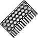 Go-Comb - Wallet Comb - Sleek, Durable Stainless Steel Hair and Beard Comb - Black