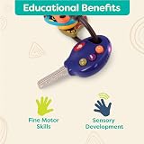 B. toys LucKeys Toy with Lights and Sounds Blue Key Fob Pretend Play view 3