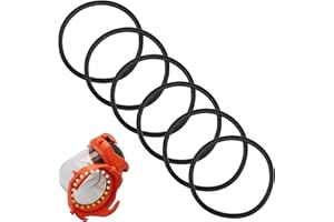 LEDBARZ 6Pcs RV Sewer Hose Gaskets 39834 for Camco, RhinoFLEX, Revolution, Easy-Slip Sewer Hose | Ensures RV Sewer Cover is Sealed and Odor Free | Rubber Seal Fittings for Bayonet and 4-in-1 Replacement