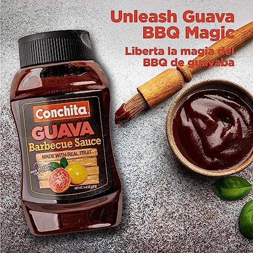 CONCHITA GUAVA BBQ SAUCE, 14 OZ – TASTE OF THE TROPICS – PERFECT FOR GRILLING, MARINATING, AND DIPPING (PACK OF 1)