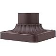 Designers Fountain Outdoor Post Light Base, 5.75 Inch Pier Mount for Deck, Porch and Patio, Cast Aluminum, Oil Rubbed Bronze,