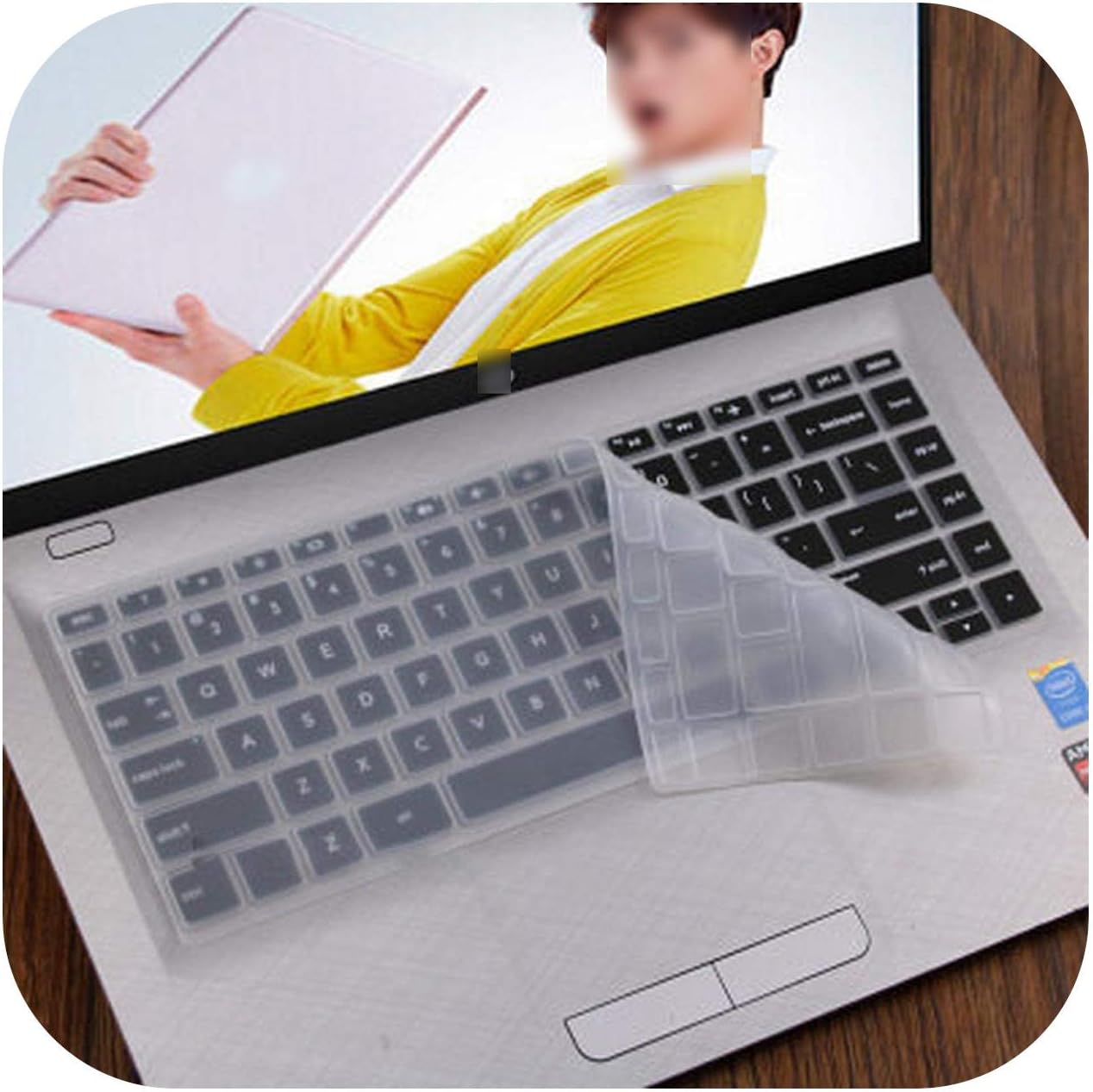 for HP Pavilion x360 14-ba078TX 14-ba063tx ba064tx 2017 New 14-inch Touch Laptop Keyboard Silicone Keyboard Protector Skin Cover-Clear-
