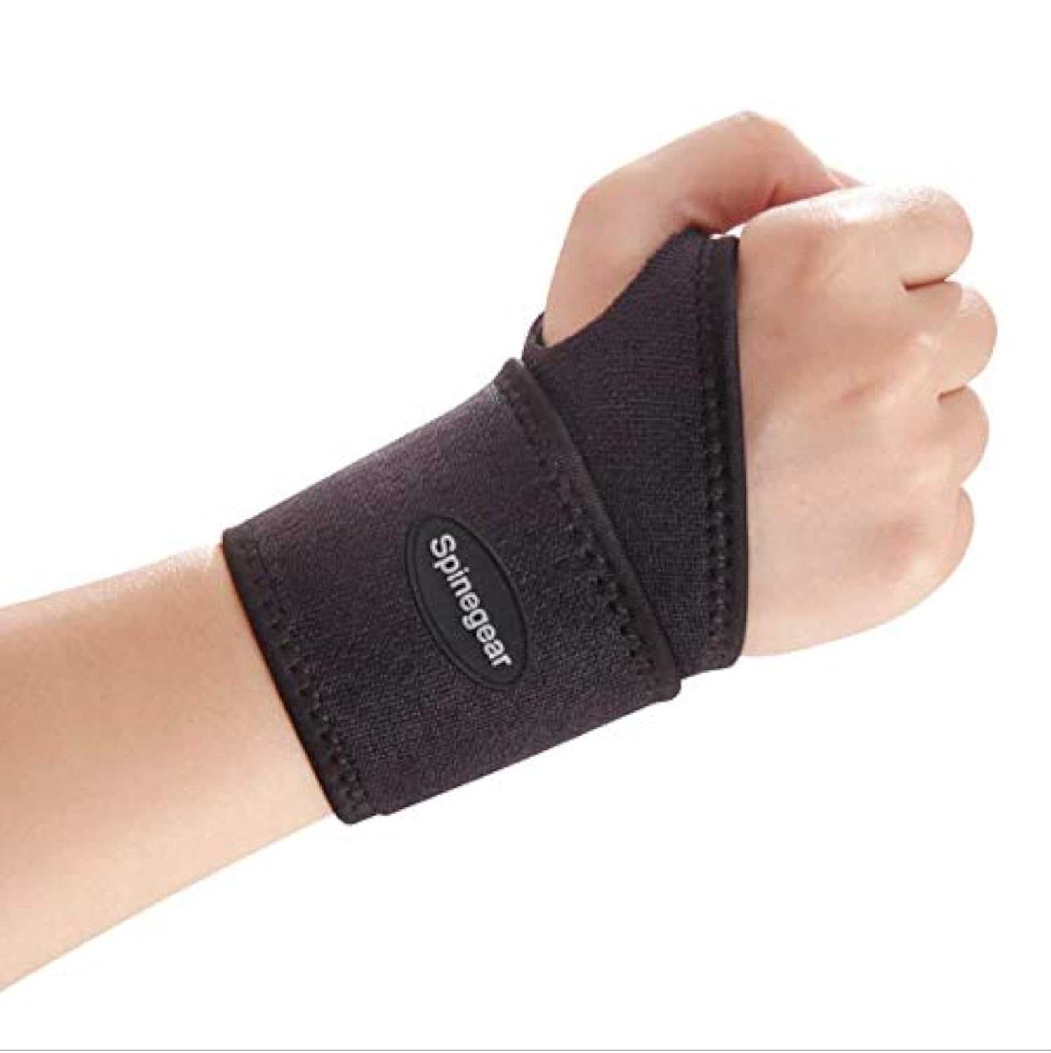 Spinegear wrist Support hand brace with Thumb Stabilizer for Sports and joint pain Relief, wrist Injuries & Sprains One Size Fits Left or Right Hand for Men and Women