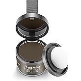 Acomler Instantly Root Touch Up Hair Color Hairline Shadow Powder,Root Cover Up,Dark Brown for Thinning Hair, Grey Hair Coverage Hair Powder for Women with Eyebrows,Beard Line,Bald Spots (Dark Brown)