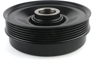 HLBTK 11237525135 Engine Crankshaft Pulley Harmonic Balancer Fit for Mini Cooper S R52 R53 2002 2003 2004 2005 2006 2007 2008 Vibration Damper