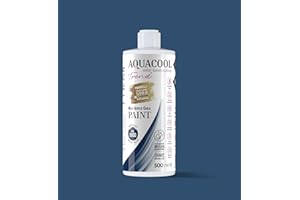 AQUACOOL TREND MAC paint - All In One Chalk paint, Furniture, Cabinet, Countertop, Tile Paint, no primer or sanding needed. Matte Finish. 16.9 Fl Oz (RAL 5000 Violet Blue)