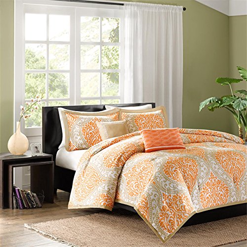 Intelligent Design Senna Comforter Set, King/ California King, Orange