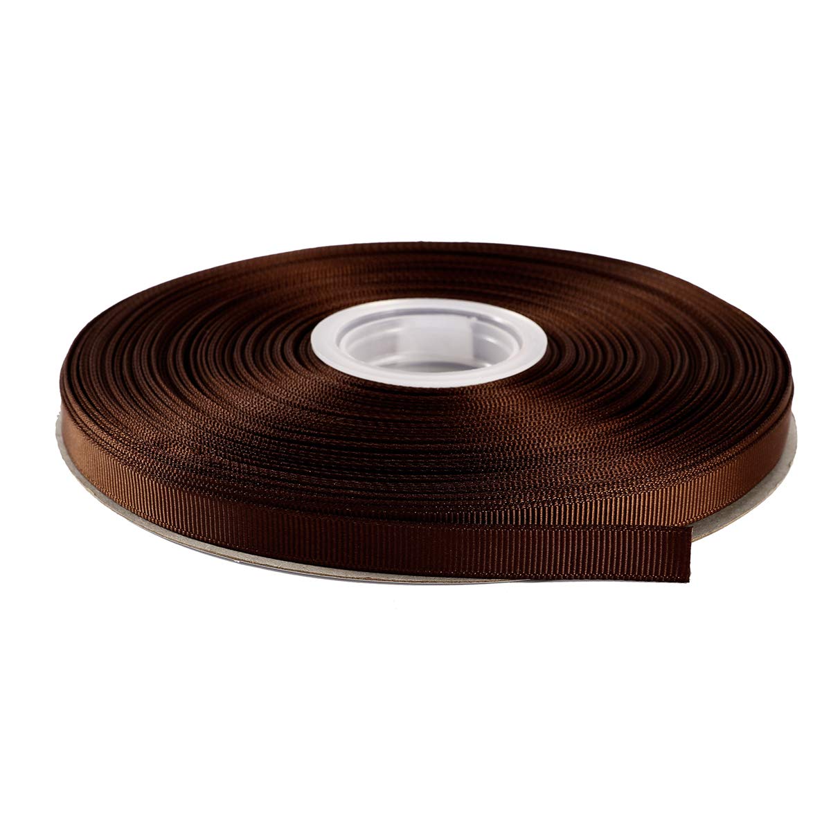 ITIsparkle 9mm Width (3/8") Grosgrain Ribbon 45 Meters (full reel) Crafts Gift Wrap Floristry - Brown Ribbon โ image 1