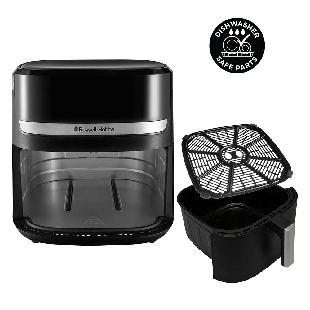 Russell Hobbs Heißluftfritteuse XXL 8,3L Rapid AirFryer [kompaktes Gehäuse, sehr leise, Pizza Ø 26cm] SatisFry (9 Programme, spülmaschinenfest, Fritteuse ohne Öl, TouchScreen,Grillen,Backen) 27632-56 9