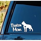 Bluegrass DecalsBoston Mom Dog Decal Sticker B1155