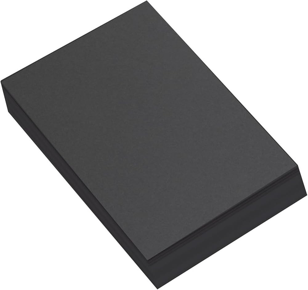BCreativetolearn Recycled A4 Black Sugar Paper 50 Sheets 210x297mm